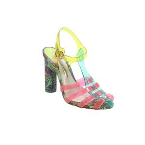 Sophia Webster Pineapple Jelly Strappy Sandals Multicolored Sz. 37